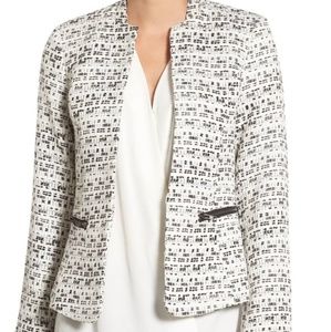Gibson Black and White Tweed Blazer Large